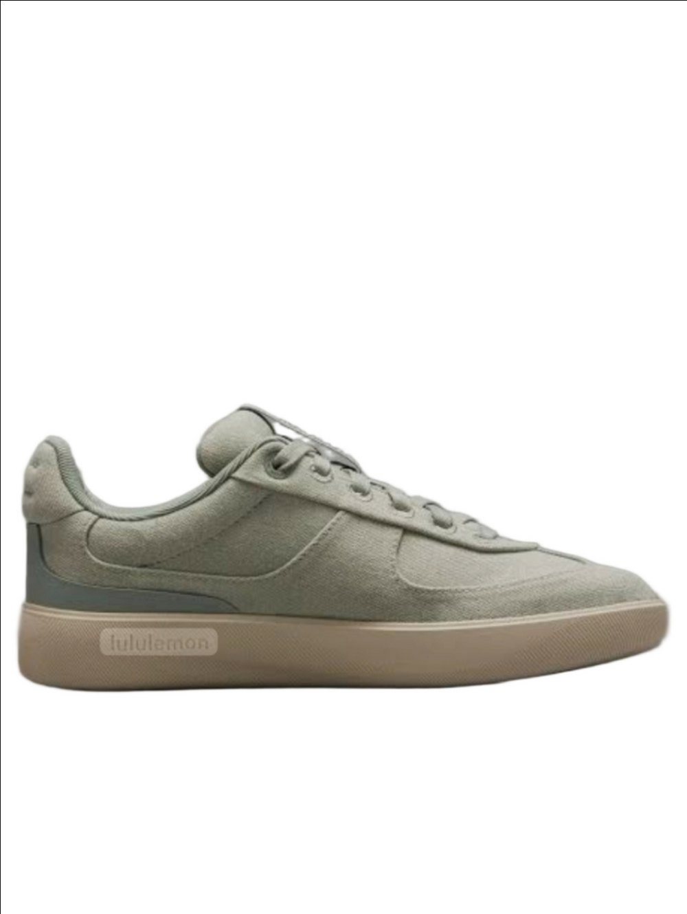 Lululemon Cityverse Sage Green Canvas Casual Low-Top Sneakers Lace-up Cushioned - Picture 2 of 9